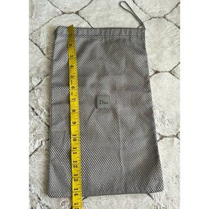 Authentic DIOR Dust Bag Storage Cover Drawstring Gray 14.5" x 8.5"